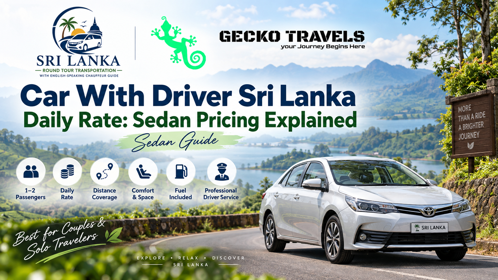 Car With Driver Sri Lanka Daily Rate: Sedan Pricing Explained