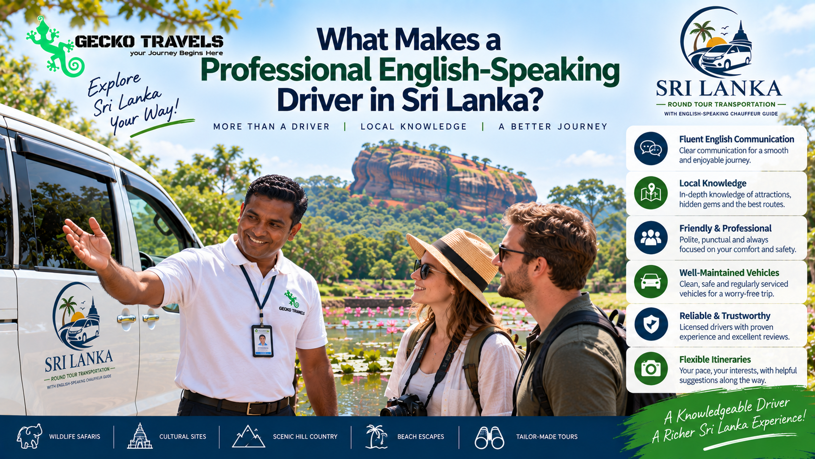 What Makes a Professional English-Speaking Driver in Sri Lanka?
