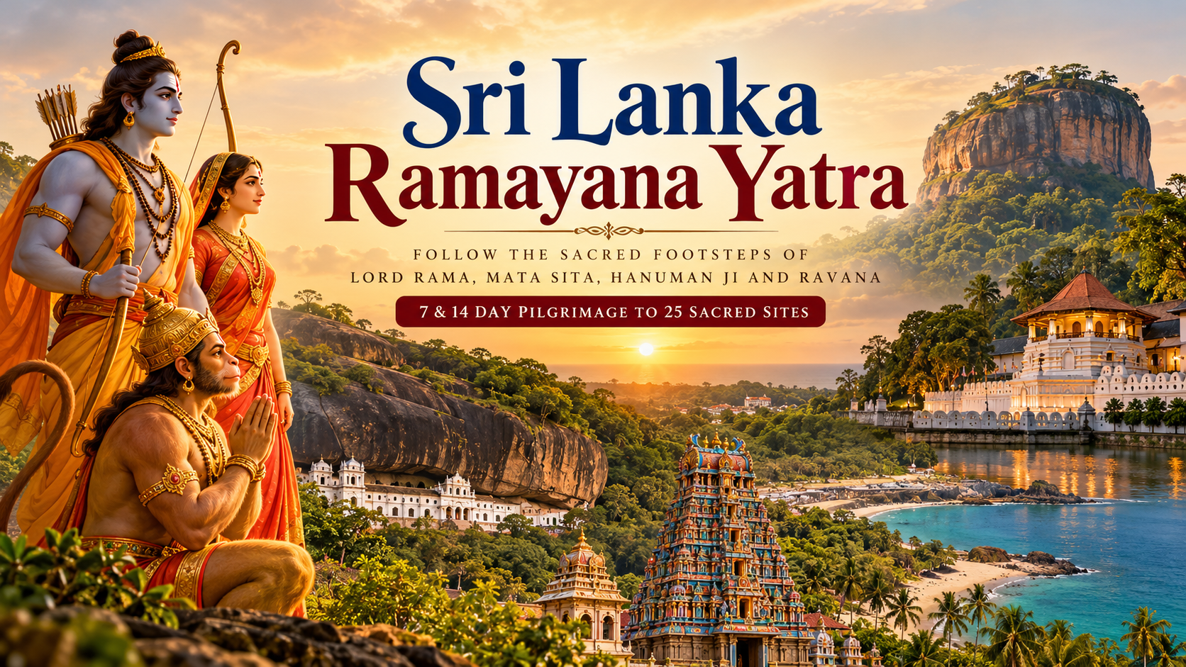 Sri Lanka Ramayana Yatra: 7-Day and 14-Day Pilgrimage Tours with Private Chauffeur